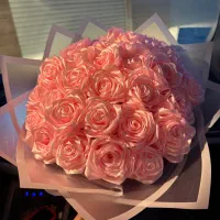 دسته گل روبانی