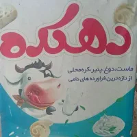 به یک شاگردفروشنده خانم برای لبنیاتی