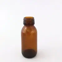 بطری شیشه ای ۶۰ کهربایی