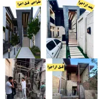 طراحی و اجرا و بازسازی ویلا،محوطه، استخر آلاچیق