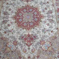فرش دستباف گل ابریشم