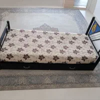 تخت خواب فلزی یک نفره طرح رئال مادرید