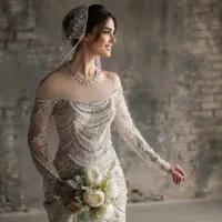 لباس عروس عربی فوق لاکچری ماهی دوتیکه
