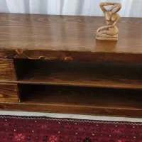 میز زیر تلوزیون چوبی