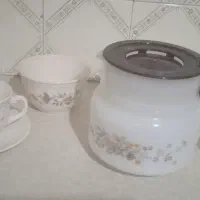 دو دست فنجان نعلبکی و قوری  ویکتوریا