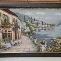 تابلو فرش ماشینی منظره