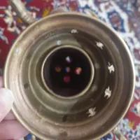 سماور برنجی + چراغ برنجی عتیقه|کلکسیون اشیاء عتیقه|قزوین, |دیوار