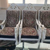 مبل سلطنتی بسیار شیک  و رویه قالی تمام دست باف