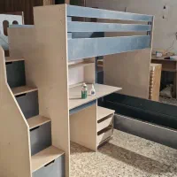 تخت،میزتحریر، دوطبقه