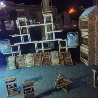 تعداداستند ادویه نظم دهنده گل سینی چوب ساخته شده