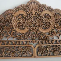 سرویس تخت و کنسول تمام چوب منبت دستی
