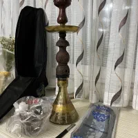 قلیان تنه چوبی با کیف و اقلام