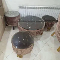 جلو مبلی میز عسلی با شیشه