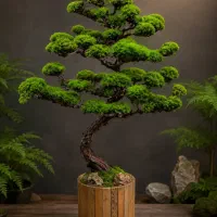درخت جاودان ، بنسای ، بونسای جاودان ، بونسای طبیعی