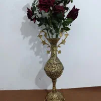گلدون برنج پایه بلند
