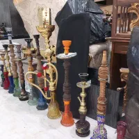 قلیان برنجی و قلیان چوبی