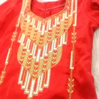 ست لباس کارشده قرمز