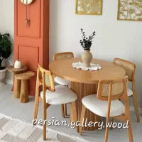 ارغوان میز ناهار خوری سبکِ کرکره ای ژینا