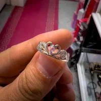 انگشتر های مینیمال استیل روکش نقره