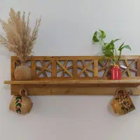شلف دیوارچوبی طرح ۶ستاره جا لیوانی