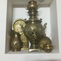 سماور برنجی زغالی