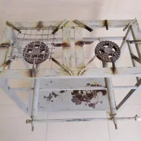 گاز چهار پایه دوشعله  سماور گازی