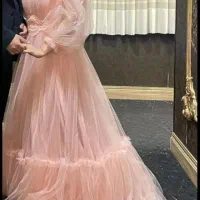 لباس مجلسی عروسکی صورتی