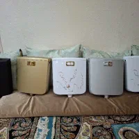 فلاش تانک ماربل نقره ای و طلایی تیتانیوم طلایی