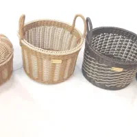 سبد دستباف حصیری