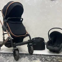 ست کالسکه و کریر اسپرینگ مدل اسپیدا بدنه برنز