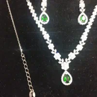 نیم ست نقره جواهری