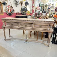 آینه و کنسول شمعدان پتینه جهیزیه لابی هتل کافی شاپ