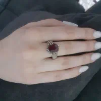 انگشتر نقره یاقوت سرخ