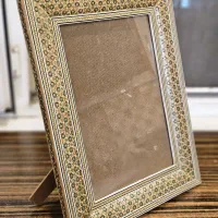 قاب عکس خاتم کاری ۳۰*۳۹ نو