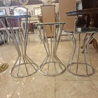 عسلی سه تکه نقره ای ابکاری