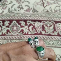 عقیق سبز نقره