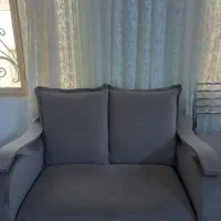 مبل ۷ نفره و بوفه و میز وسط و ۳ عدد میز عسلی