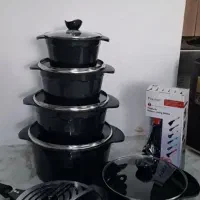 سرویس قابلمه هوکو پلاس 19 پارچه چدن گرانیت