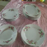 سرویس چینی گل سرخی ژاپنی قدیمی