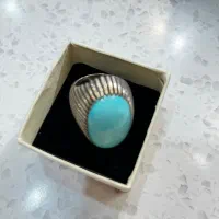 انگشتر فیروزه نیشابور اصل بسیار قدیمی