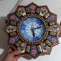 ساعت دیواری خاتم و مینا