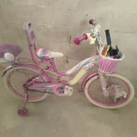 دوچرخه  صورتی سایز 20 دخترانه