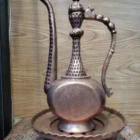 آفتابه و لگن منشور مسی