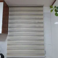 پرده زبرا پلیسه ای مناسب آشپزخانه
