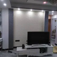 دیزاین دیوار پشت تلویزیون با دیوارپوشفومی