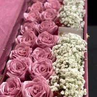 دسته گل و باکس گل ربانی دسته گل باکس گل خواستگاری