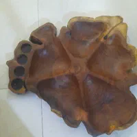 سینی مزه کار دست چوب گردو کاملا نو
