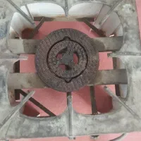 گاز دو شعله غذا پز کار کرده