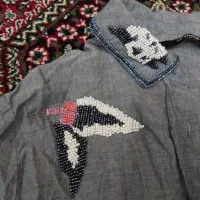 مانتو تابستانی منجوق دوزی شده و مانتو چارخانه