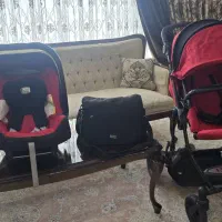 ست کالسکه و کریر و ساک دستی برند بریتکس Britax